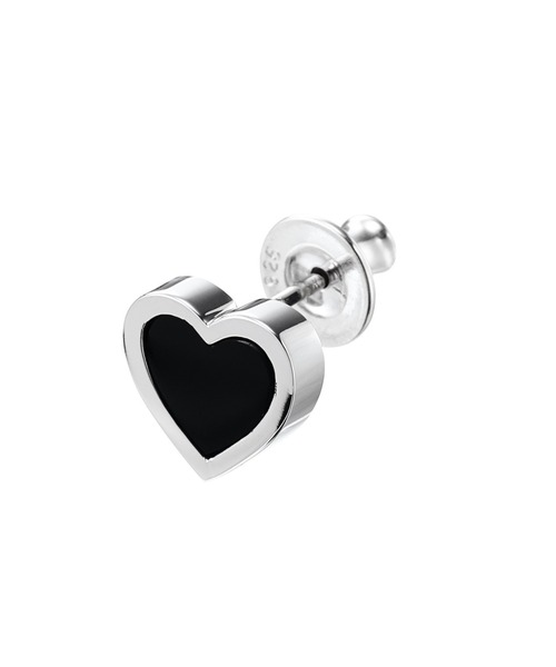 JustinDavisピアス　ジャスティン　ハート JUSTIN DAVIS ピアス BLACK HEART” Earring レディース メンズ