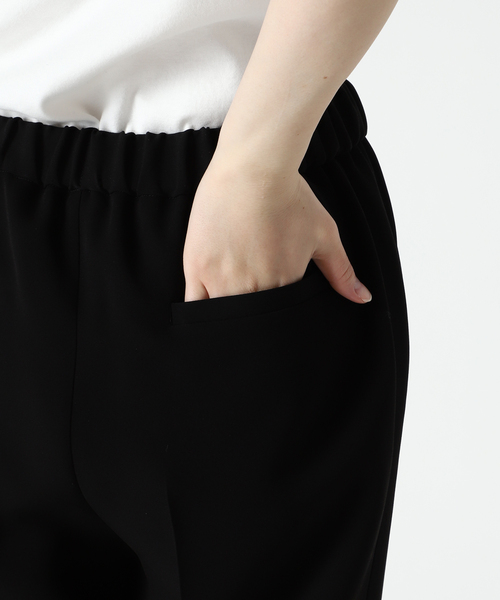 パンツ スラックス トリアセテートWクロススリットパンツ 