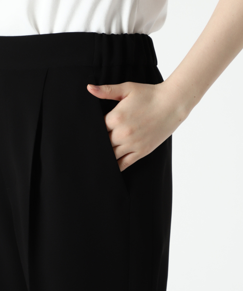 パンツ スラックス トリアセテートWクロススリットパンツ 