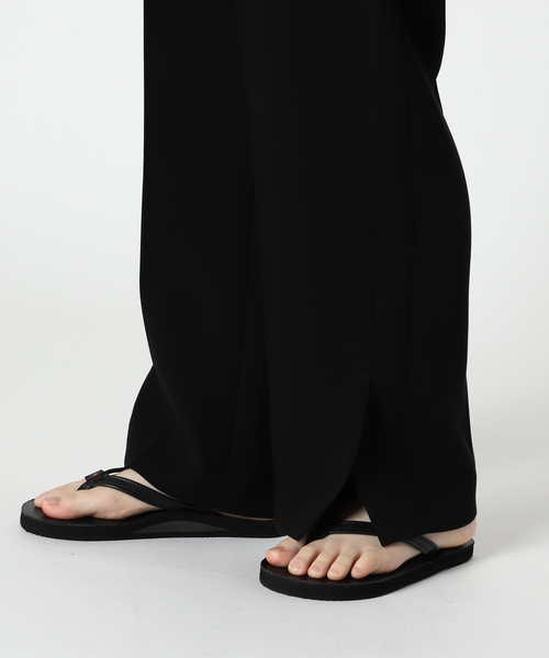 パンツ スラックス トリアセテートWクロススリットパンツ 