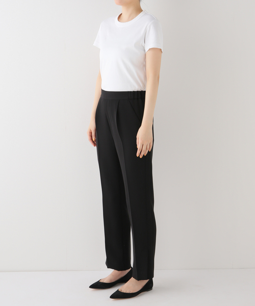 パンツ スラックス トリアセテートWクロススリットパンツ 