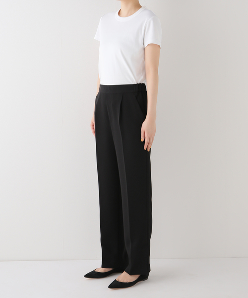 パンツ スラックス トリアセテートWクロススリットパンツ 