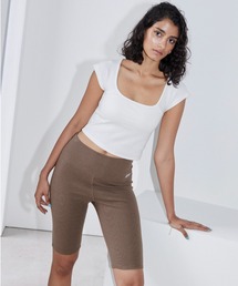 ALEXIA STAM Layered Leggings アリシアスタン ALEXIA STAM パンツ Wellness Rib Half Leggings /ハーフリブ