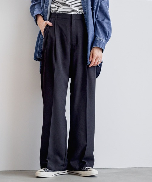 その他 MKU LEPSIM パンツ タックワイドパンツ 184044 レディース