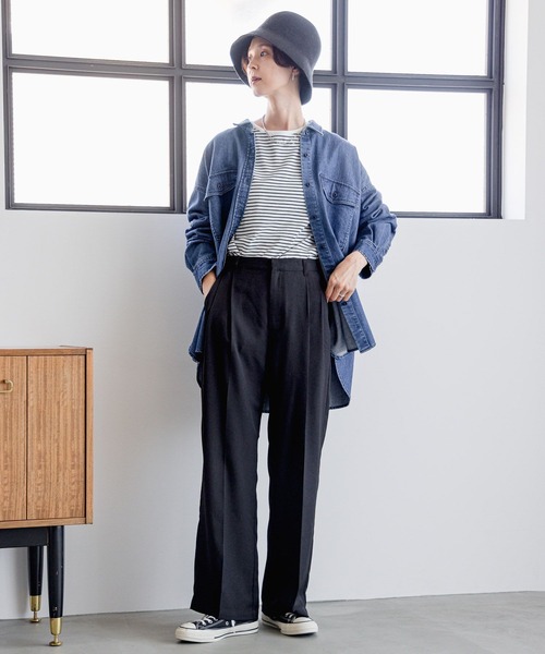 その他 MKU LEPSIM パンツ タックワイドパンツ 184044 レディース