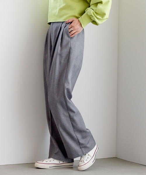 その他 MKU LEPSIM パンツ タックワイドパンツ 184044 レディース