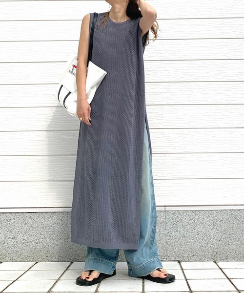 Cute Q ワンピース　カップ柄 Q ワンピース 透かし柄ニットワンピース : ZOZOTOWN Yahoo!店