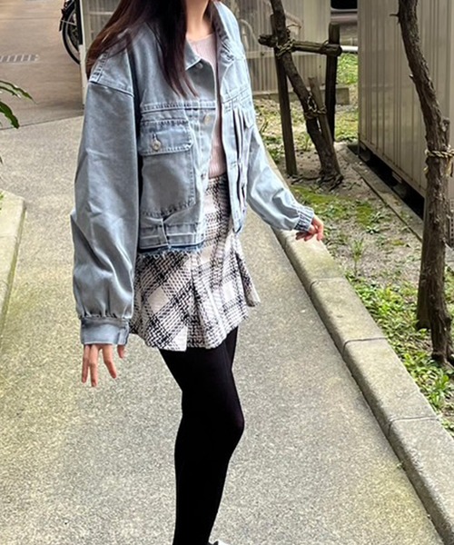 あんず さん専用 LYEON デニムジャケット gジャン デニムGジャン レディース