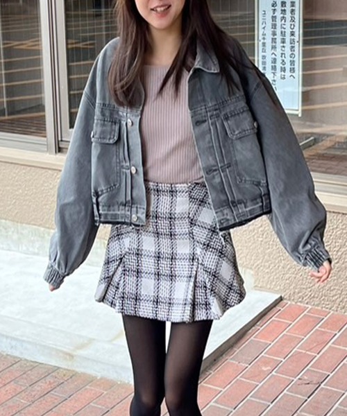 LYEON デニムジャケット gジャン デニムGジャン レディース