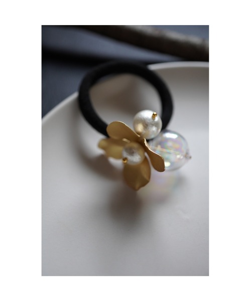 TONE ヘアゴム 「Agaro」No.387 しゃぼん玉のフラワーゴム(MA