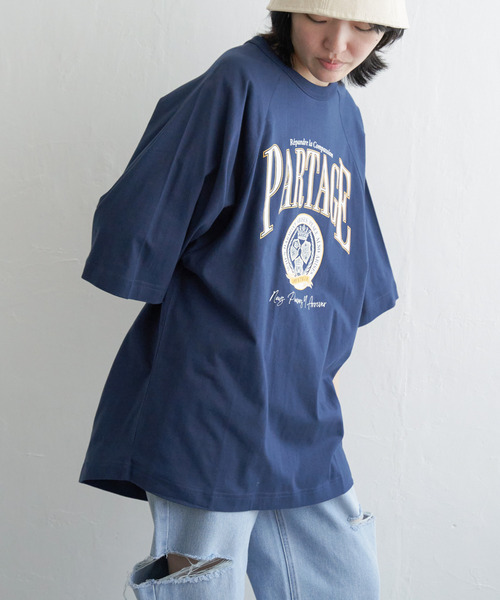 VENCE EXCHANGE tシャツ 半袖 カレッジ配色ラグランT レディース