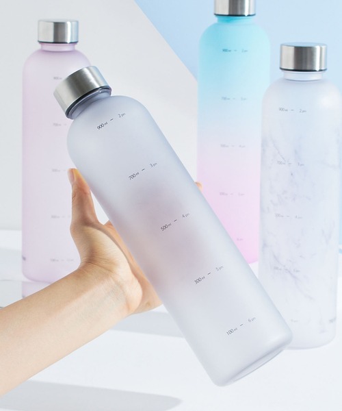 水筒 「TRIP.INN」＼ 2種類のキャップ付き！ ／タイムマーカー付きボトル | ブランド登録なし