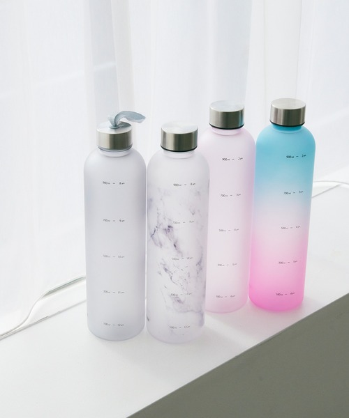 水筒 「TRIP.INN」＼ 2種類のキャップ付き！ ／タイムマーカー付きボトル | ブランド登録なし | 12