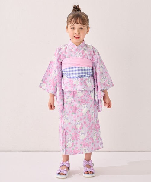 NAKO　any Fam 120-130cm　3点セット any FAM 浴衣 3WAY ロング丈 セット キッズ 子供 女の子
