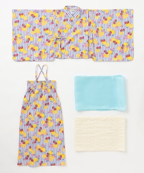 any FAM 浴衣 3WAY ロング丈 セット キッズ 子供 女の子