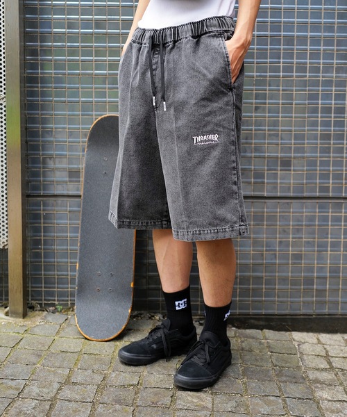 THRASHER パンツ EASY HALF PANTS/スラッシャーワイドバギー