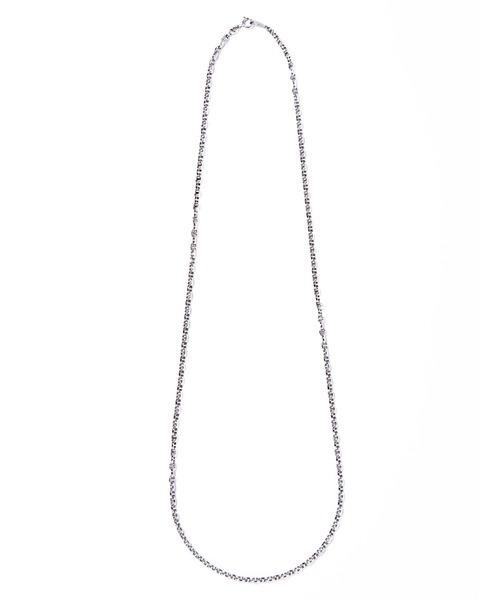 ネックレス 「les bonbon」sally long chain necklace WG　サリーチェーンロング　ネックレス　ホワイトゴールドの画像