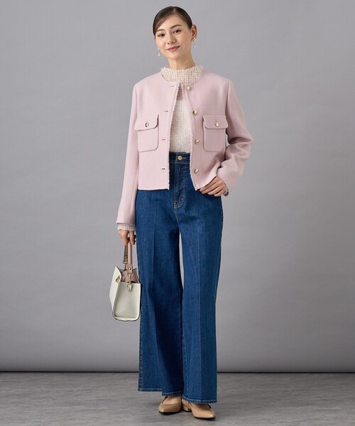 ANAYI（アナイ） tシャツ プレイドフェザーチュール プルオーバー