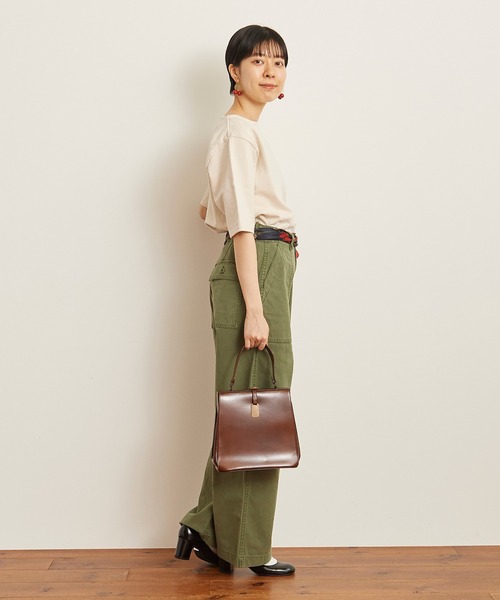 My Fav. CHILD WOMAN パンツ 綿ツイル 製品硫化染めファティーグパンツ