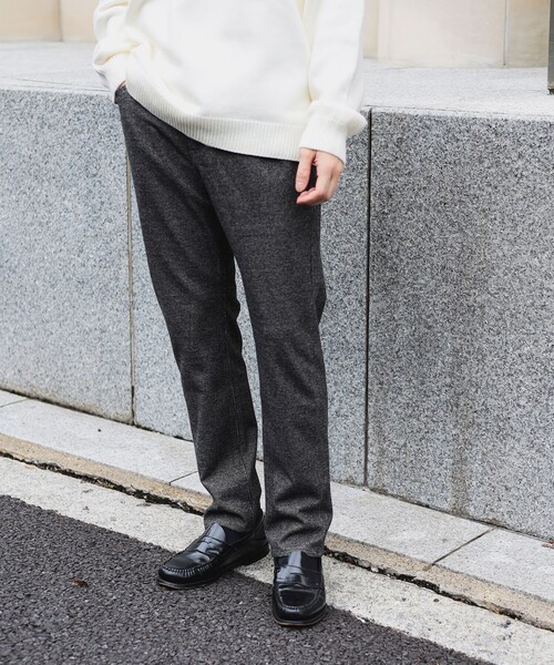 品質が BEAMS メンズ パンツ ナロー チェック ジーンズ HEART パンツ