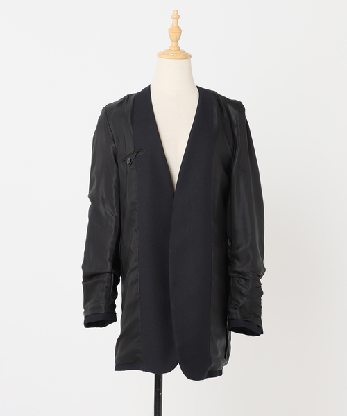 plage ジャケット ノーカラージャケット Collarless Big