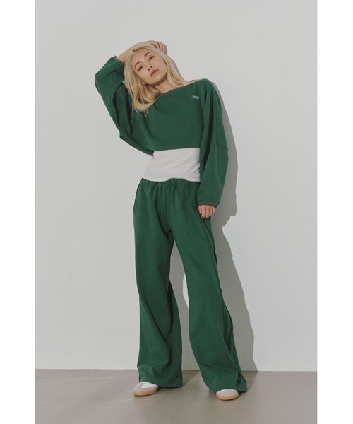 アリシアスタン　スウェット上下 ALEXIA STAM（アリシアスタン）の「Logo Sweatshirt & Jogger