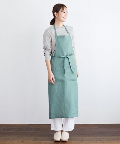 fog linen work エプロン fog（フォグ）リネンフルエプロン W92