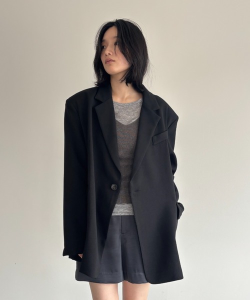 FUULLY STUDIO ジャケット テーラードジャケット 2WAYボクシー