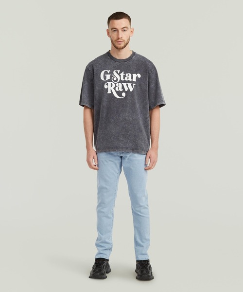 G-STAR RAW tシャツ UNISEX FOXY BOXY T-SHIRT/オーバーダイ