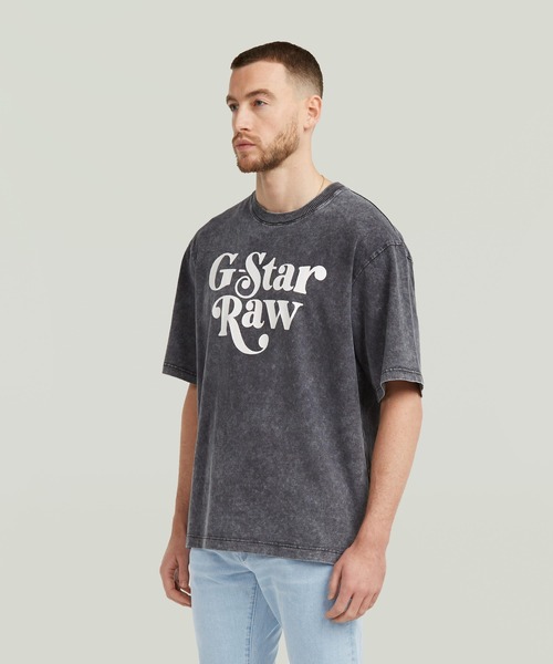 G-STAR RAW tシャツ UNISEX FOXY BOXY T-SHIRT/オーバーダイ