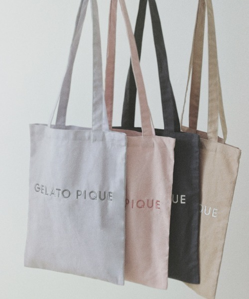 gelato pique（ジェラートピケ） トートバッグ ロゴデイリートート