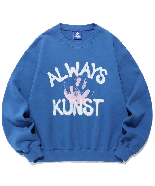 トレーナー スウェット A'GEM/9 × .kom 「ISTKUNST/イストクンスト」ALWAYS KUNST SWEATSHIRTS/オールウェ