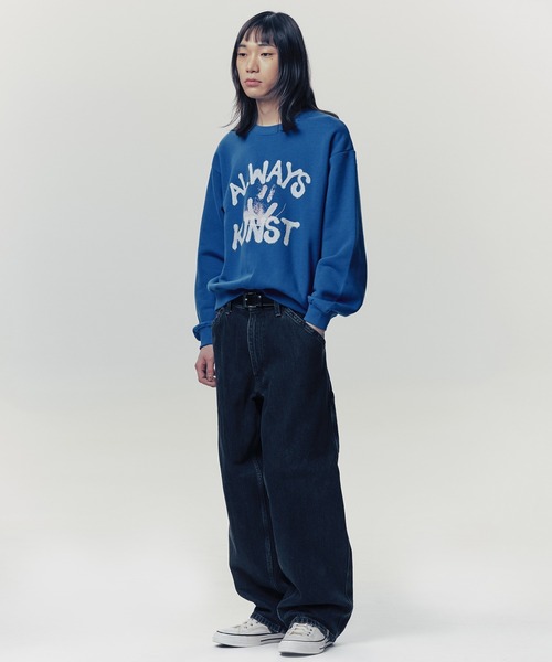 トレーナー スウェット A'GEM/9 × .kom 「ISTKUNST/イストクンスト」ALWAYS KUNST SWEATSHIRTS/オールウェ ISTKUNST トレーナー スウェット A'GEM/9 × .kom 「ISTKUNST