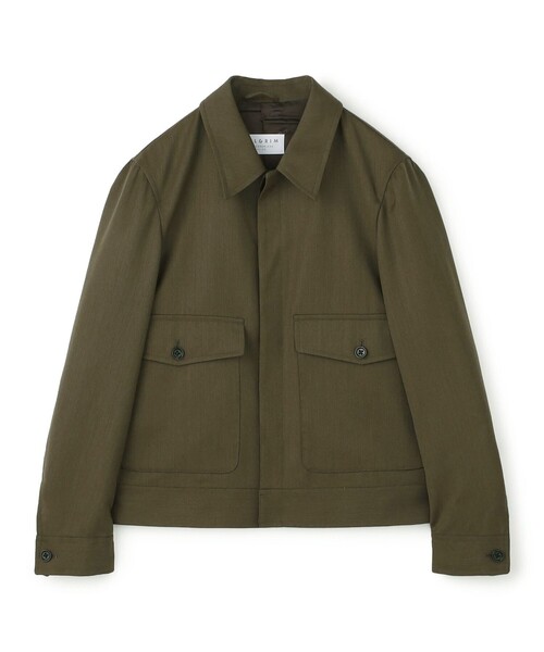 【新品】春夏物 DORMEUIL生地 メンズ サファリジャケット M オリーブ 617gvZqMS9L._UY1000_.jpg