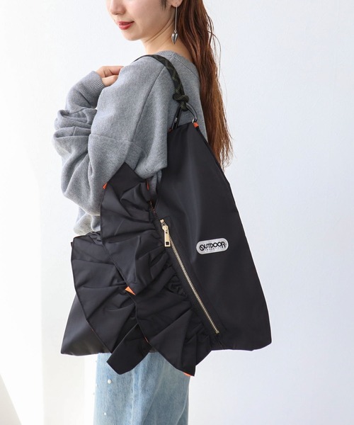 RISREY×OUTDOOR PRODUCTS】ティアードフリルトートバッグ | AND