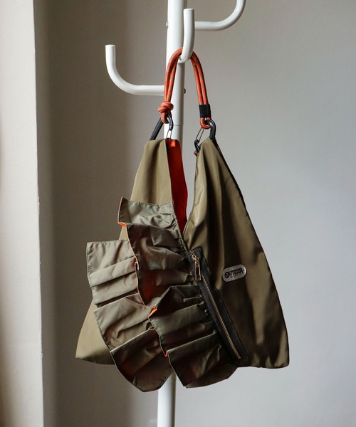 トートバッグ 「RISLEY×OUTDOOR PRODUCT」ティアードフリルトート