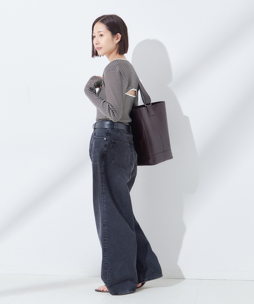 tシャツ JANE SMITH / ジェーンスミス  BORDER RIB キャミソール レディース セール】JANE SMITH / ジェーンスミス BORDER RIB キャミソール