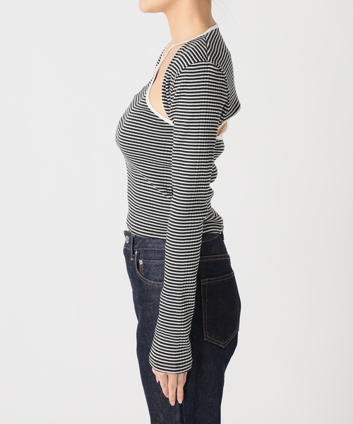 tシャツ JANE SMITH / ジェーンスミス  BORDER RIB キャミソール レディース セール】JANE SMITH / ジェーンスミス BORDER RIB キャミソール