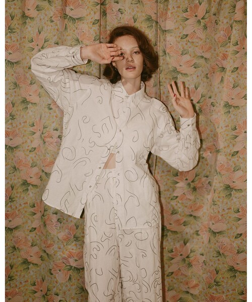 ブラウス シャツ ambiance / Embroidery Shirt（S〜M） レディース