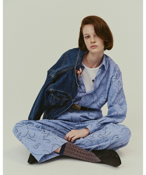 B：MING by BEAMS ブラウス シャツ ambiance / Embroidery Shirt