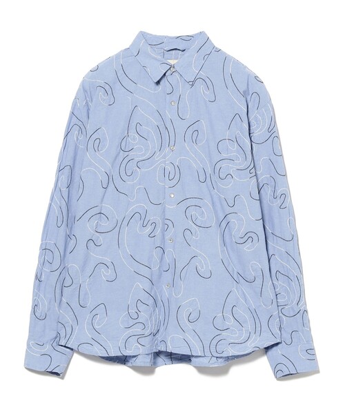 B：MING by BEAMS ブラウス シャツ ambiance / Embroidery Shirt