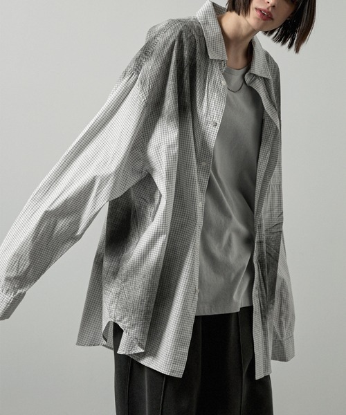 シャツ 「Alfred Alex」ヴィンテージメイク スプレーデザイン
