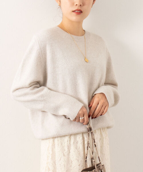 「NOLLEY'S」 長袖ニット 38 ベージュ レディース