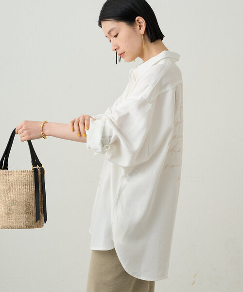 クールな価格でホットなピック ブラウス Loungedress シャツ レディース デニム刺繍シャツ ジャケット・アウター