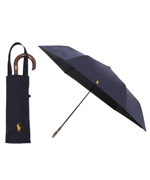 POLO RALPH LAUREN 折りたたみ傘 遮光 晴雨兼用 折りたたみ日傘