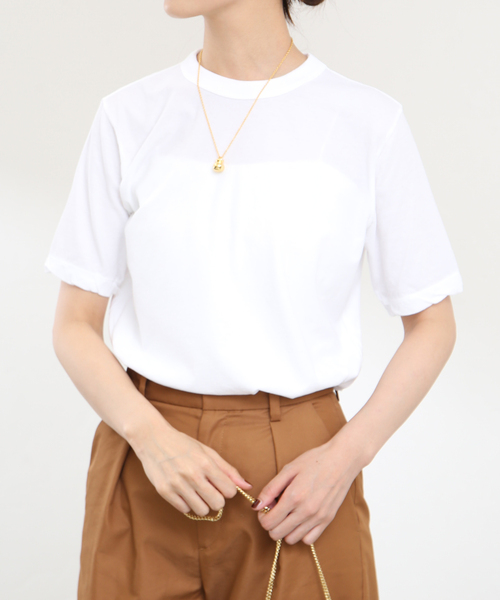 IENA｜ATON/エイトン 別注 FRESCA SINGLE JERSEY Tシャツ