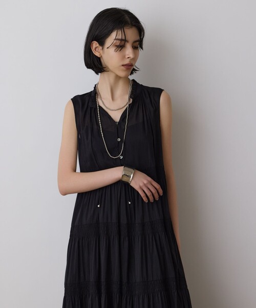 RIXO ティアードマキシドレス GRACE CONTINENTAL ワンピース ティアードマキシカフタン