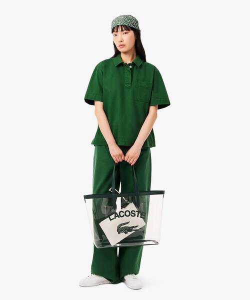 最新最全の LACOSTE トートバッグ アンナシーズナル クリアトートバッグ バッグ