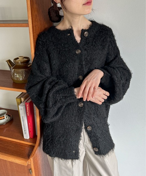 feepur（フェピュール） ニットカーディガン MEDIUM ブラック