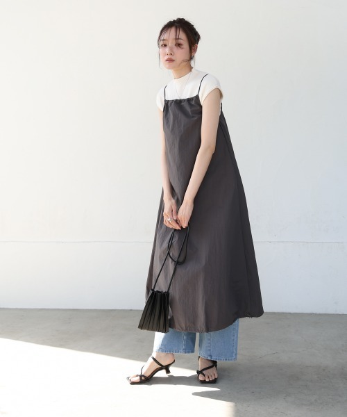 フロントストラップキャミワンピース ワンピース フロントジッパーキャミワンピース : ZOZOTOWN Yahoo